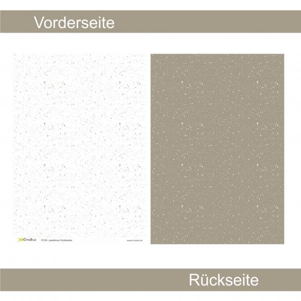 Pastellbraun Doodletupfen - Designpapier